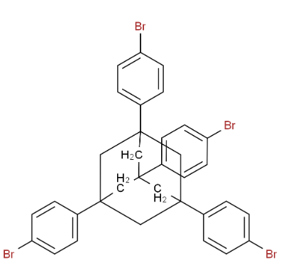 1,3,5,7-四(溴苯基)金刚烷   1,3,5,7-tetrakis(4-bromophenyl)adamantane    144970-36-5 公斤级供货，可按需分装  