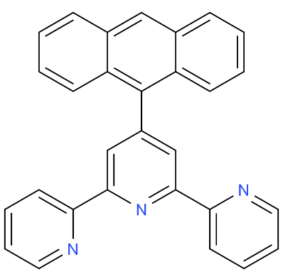 4-(9-蒽基)-2,2':6',2''-三联吡啶  4'-anthracen-9-yl-2,2':6',2''-terpyridine 163087-28-3 公斤级供货，可按需分装 