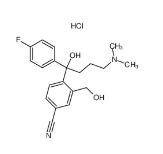 4-[4-(二甲氨基)-1-(4-氟苯基)-1-羟丁基]-3-羟甲基苯腈盐酸盐