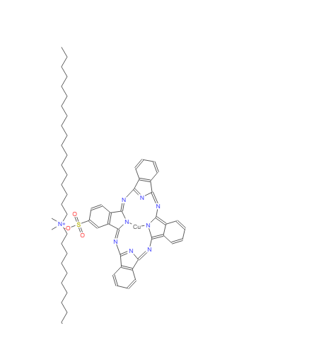 N,N-二甲基-N-十八烷基-1-十八烷铵-(SP-4-2)-[29H,31H-酞菁-2-磺酸基-N29,N30,N31,N32]铜酸盐