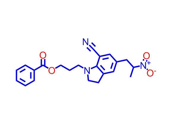 3-(7-氰基-5-(2-硝基丙基)二氢吲哚-1-基)苯甲酸丙酯350797-56-7