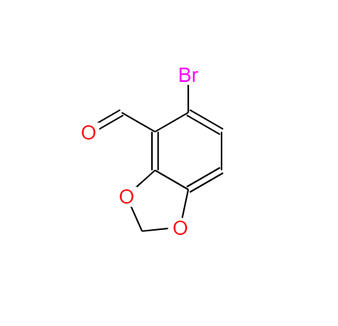 5-溴-1,3-苯并二氧杂环戊二烯-4-甲醛 72744-54-8