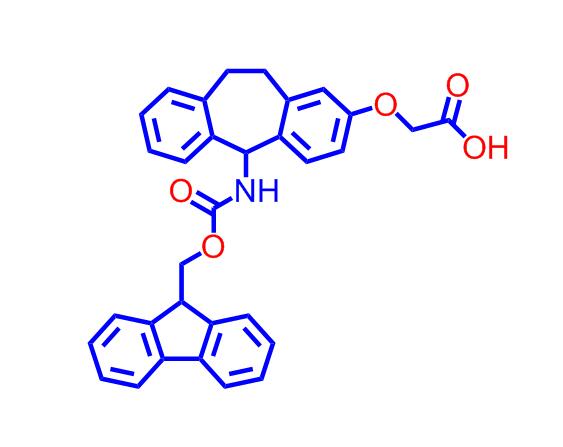 2-((5-((((9H-芴-9-基)甲氧基)羰基)氨基)-10,11-二氢-5H-二苯并[a,d][7]轮烯-2-基)氧基)醋酸212783-75-0