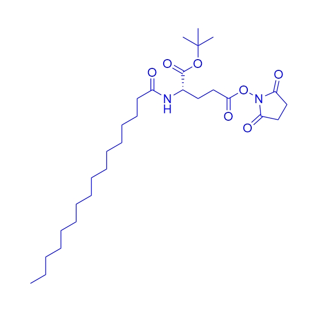 N-棕榈酰-L-谷氨酸1-叔丁基5-(N-琥珀酰亚胺)酯/204521-63-1/1-tert-Butyl 5-(N-Succinimidyl) N-Palmitoyl-L-glutamate