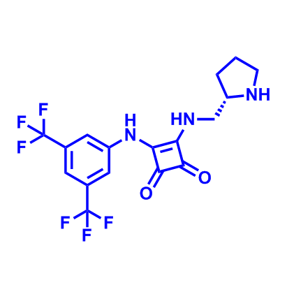 1356935-80-2  3-[[3,5-双(三氟甲基)苯基]氨基]-4-[[(2S)-2-吡咯烷甲基]氨基]-3-环丁烯-1,2-二酮