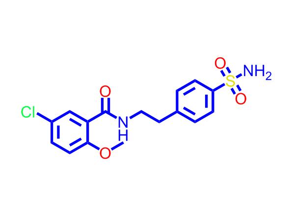 4-[2-(5-氯-2-甲氧基苯甲酰氨基)乙基]苯磺酰胺16673-34-0