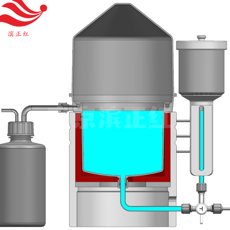 1000mlPFA酸纯化器透明特氟龙高纯酸提取器地球化学行业ICP-MS用