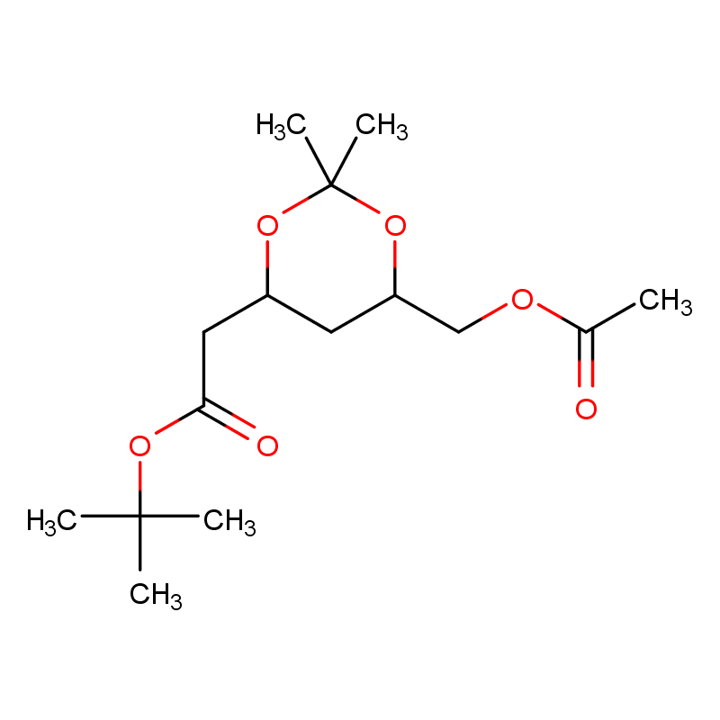 (4R-cis)-6-[(乙酰氧基)甲基]-2,2-二甲基-1,3-二氧六环-4-乙酸叔丁酯  154026-95-6