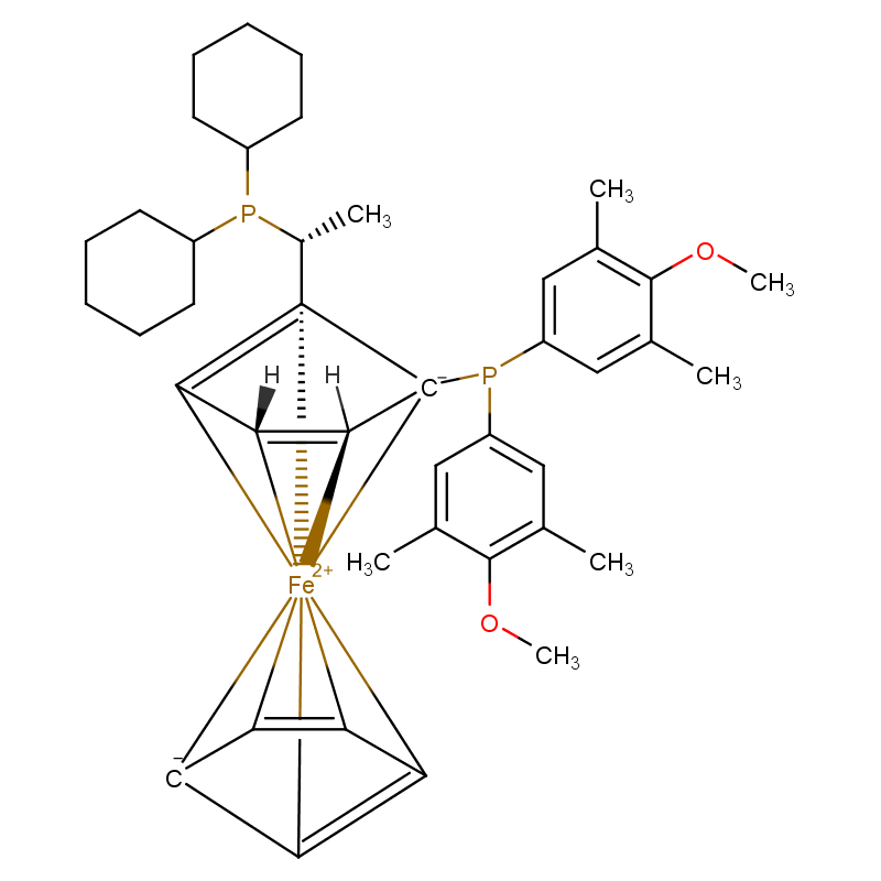 (R)-(-)-1-[(SP)-2-双(3,5二甲基-4-甲氧基苯基)膦基二戊铁基]乙基二环己基膦  360048-63-1