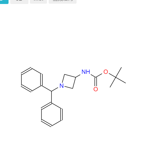 1-二苯甲基氮杂环丁烷-3-氨基甲酸叔丁酯