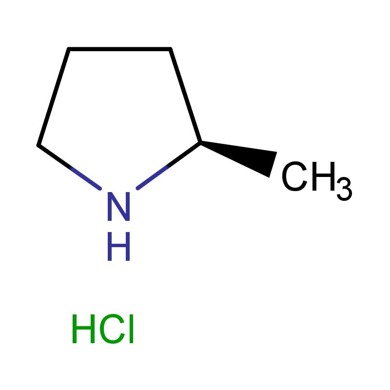 135324-85-5 (R)-2-甲基吡咯烷盐酸盐 结构式图片