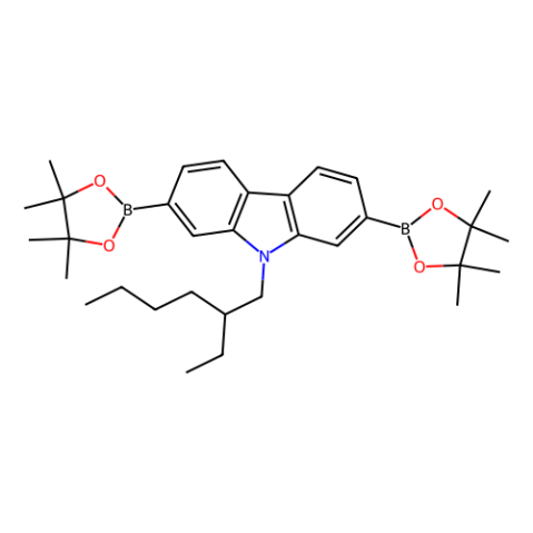aladdin 阿拉丁 E404428 9-(2-乙基己基)-2,7-双(4,4,5,5-四甲基-1,3,2-二氧杂环戊硼烷-2-基)-9H-咔唑 476360-83-5 97.0%