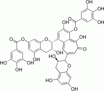 aladdin 阿拉丁 T102300 茶黄素-3,3'-双没食子酸酯 33377-72-9 分析标准品,≥98.0%(HPLC)