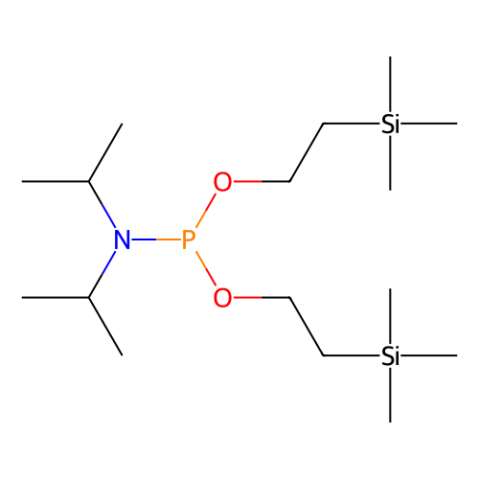 aladdin 阿拉丁 B468062 双[2-(三甲基甲硅烷基)乙基]N,N-二异丙基亚磷酰胺 121373-20-4 96%