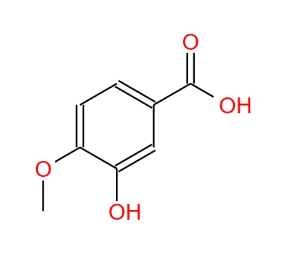 645-08-9;3-羟基-4-甲氧基苯甲酸，异香兰酸