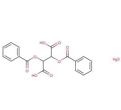 D-(+)-二苯甲酰酒石酸(一水合物）；80822-15-7；Dibenzoyl-D-tartaric acid monohydrate