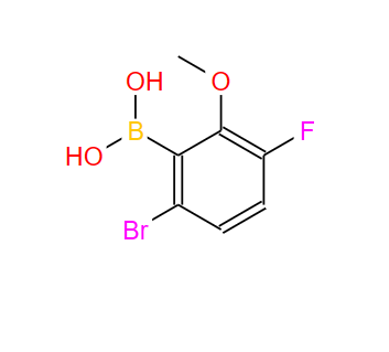 957035-08-4;6-溴-3-氟-2-甲氧基苯硼酸;2-Borono-3-bromo-6-fluoroanisole