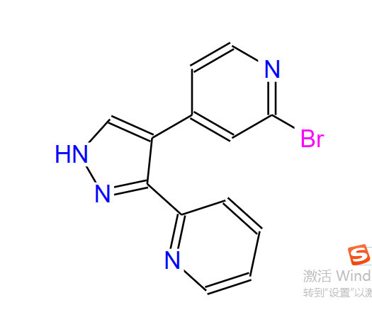 446880-81-5;2-溴-4-[3-(2-吡啶)-1H-吡唑-4-基]吡啶;2-BROMO-4-(3-PYRIDIN-2-YL-1H-PYRAZOL-4-YL)-PYRIDINE