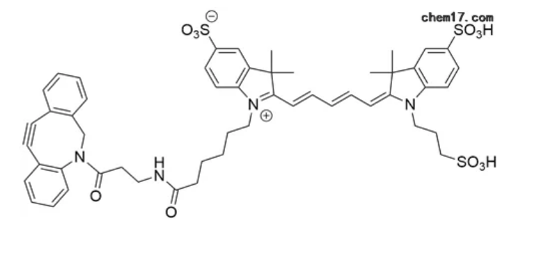 2182601-72-3，花青素Cy5-二苯并环辛炔，Cy5 DBCO
