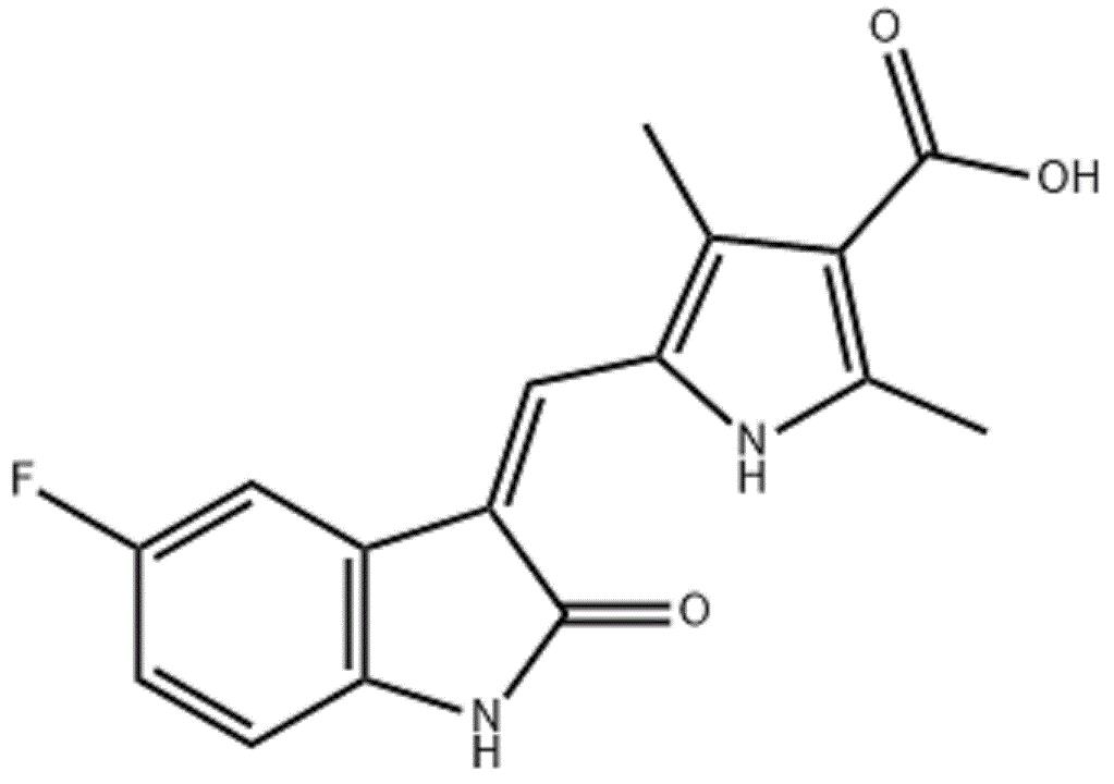 5-((Z)-(5-氟-2-氧代吲哚烷-3-亚基)甲基)-2,4-二甲基-1H-吡咯-3-羧酸