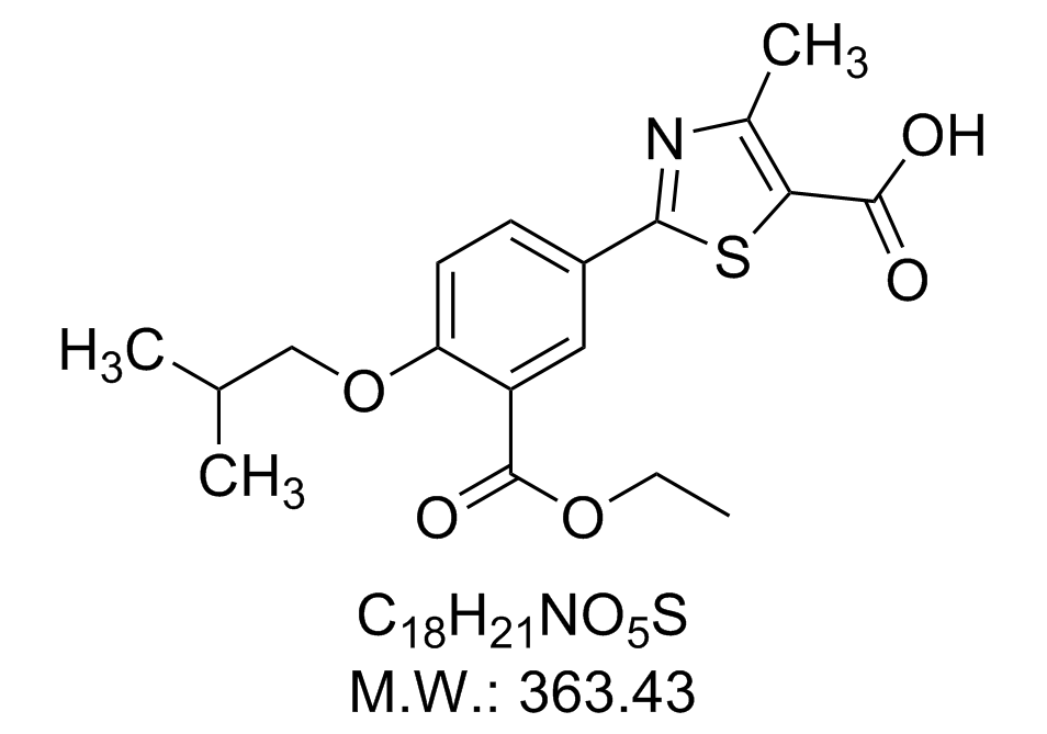 2-(3-(乙氧基羰基)-4-异丁氧基苯基)-4-甲基噻唑-5-羧酸 （非布索坦杂质）