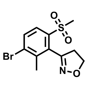 3-(3-溴-2-甲基-6-(甲基磺酰基)苯基)-4,5-二氢异恶唑