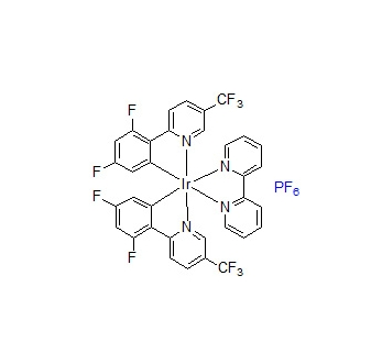 1092775-62-6；二[2-(2,4-二氟苯基)-5-三氟甲基吡啶][2-2'-联吡啶]铱二(六氟磷酸)盐