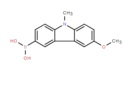 (6-Methoxy-9-methyl-9H-carbazol-3-yl)-boronic acid