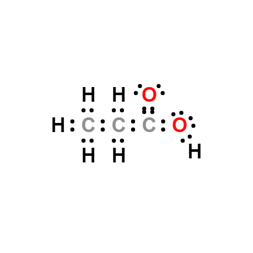 c2h5cooh lewis structure