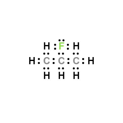 c3h7f lewis structure