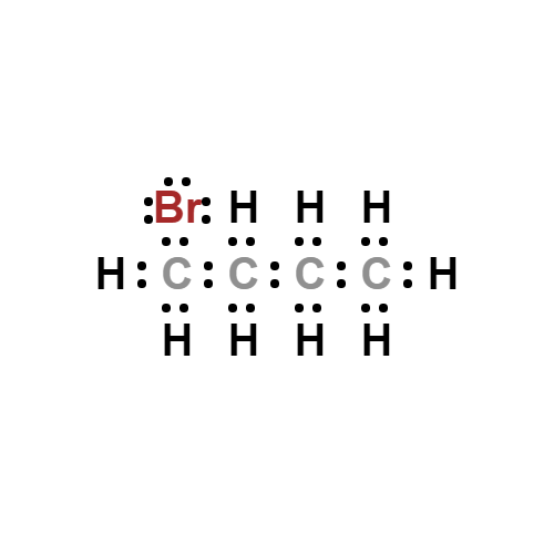 c4h9br lewis structure